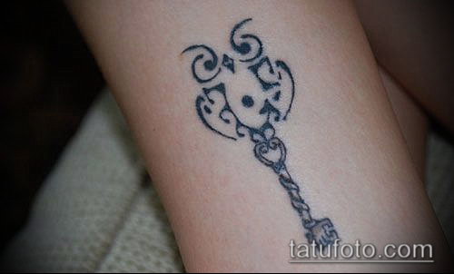 Фото тату ключ и замок — 07062017 — пример — 037 Photos tattoo key and lock