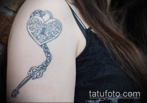 Фото тату ключ и замок — 07062017 — пример — 050 Photos tattoo key and lock
