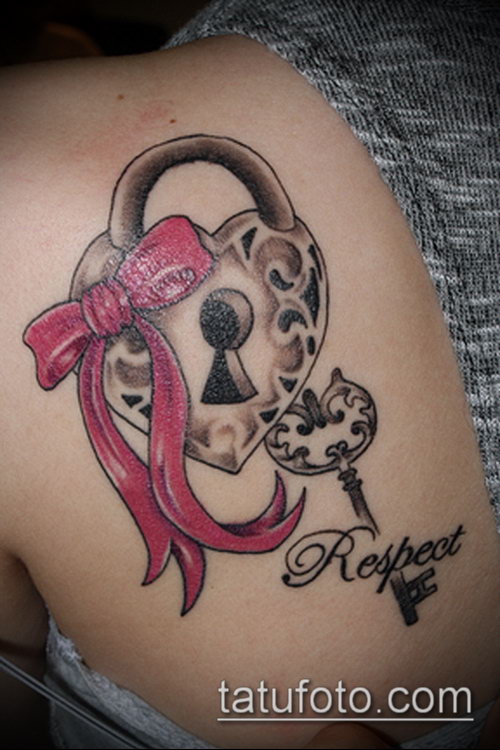 Фото тату ключ и замок — 07062017 — пример — 058 Photos tattoo key and lock.com_55