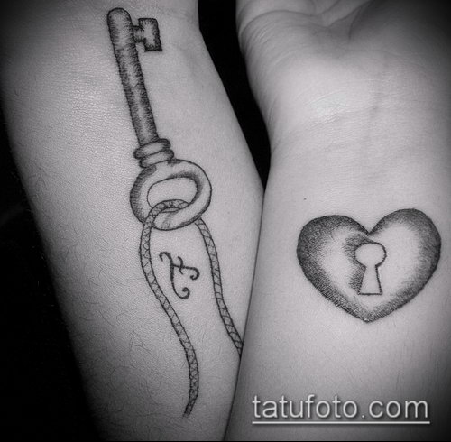 Фото тату ключ и замок — 07062017 — пример — 066 Photos tattoo key and lock