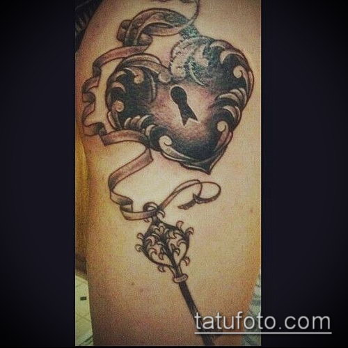 Фото тату ключ и замок — 07062017 — пример — 079 Photos tattoo key and lock