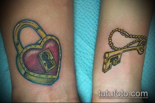 Фото тату ключ и замок — 07062017 — пример — 082 Photos tattoo key and lock._237