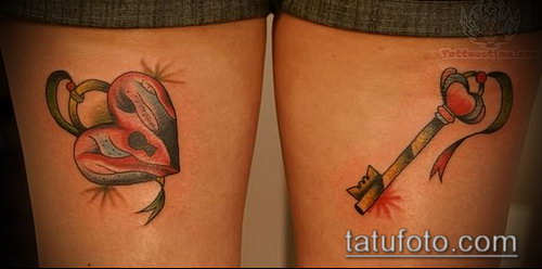 Фото тату ключ и замок — 07062017 — пример — 087 Photos tattoo key and lock