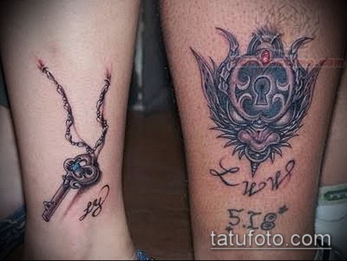Фото тату ключ и замок — 07062017 — пример — 097 Photos tattoo key and lock