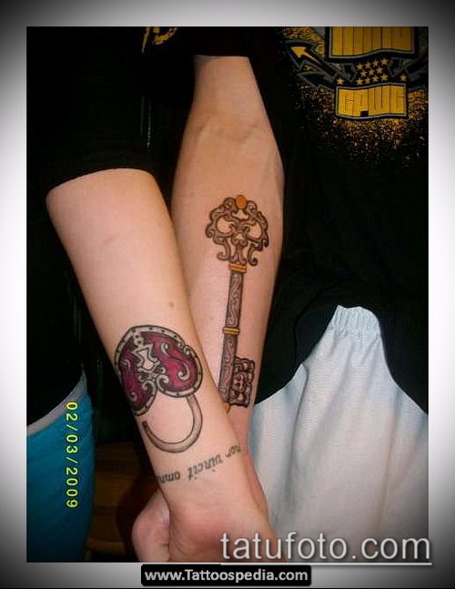 Фото тату ключ и замок — 07062017 — пример — 102 Photos tattoo key and lock