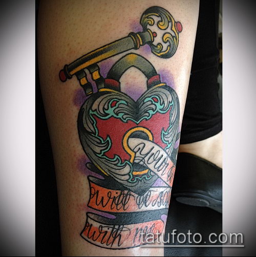 Фото тату ключ и замок — 07062017 — пример — 108 Photos tattoo key and lock