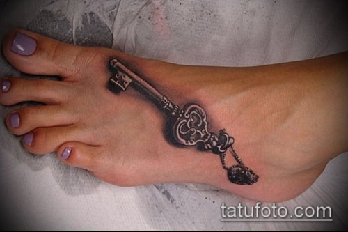 Фото тату ключ и замок — 07062017 — пример — 113 Photos tattoo key and lock