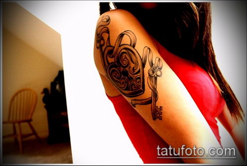 Фото тату ключ и замок — 07062017 — пример — 114 Photos tattoo key and lock