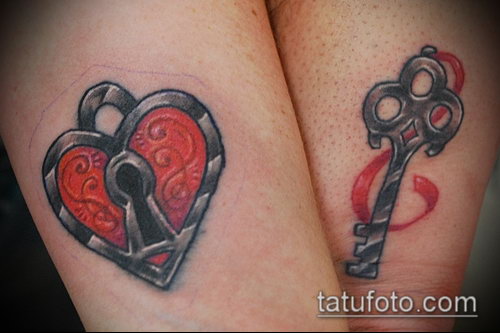 Фото тату ключ и замок — 07062017 — пример — 123 Photos tattoo key and lock