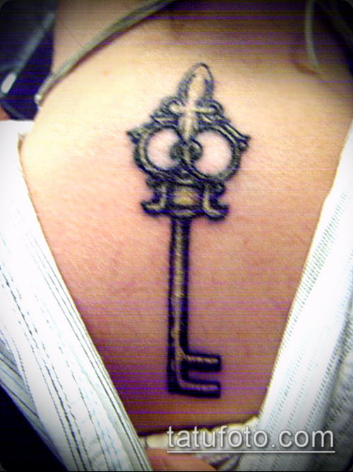 Фото тату ключ и замок — 07062017 — пример — 133 Photos tattoo key and lock