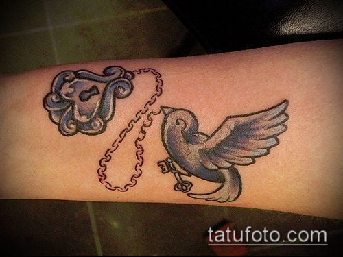 Фото тату ключ и замок — 07062017 — пример — 136 Photos tattoo key and lock