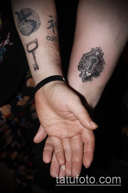 Фото тату ключ и замок — 07062017 — пример — 142 Photos tattoo key and lock