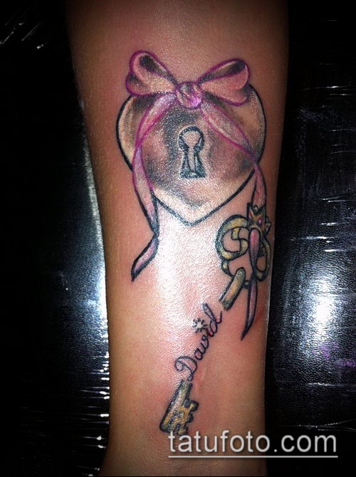 Фото тату ключ и замок — 07062017 — пример — 143 Photos tattoo key and lock