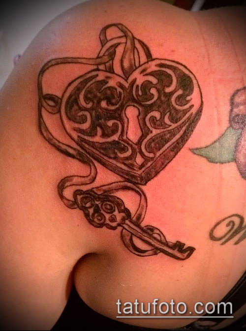 Фото тату ключ и замок — 07062017 — пример — 148 Photos tattoo key and lock