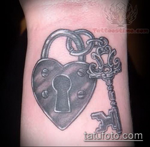 Фото тату ключ и замок — 07062017 — пример — 153 Photos tattoo key and lock