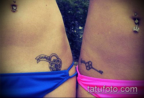 Фото тату ключ и замок — 07062017 — пример — 155 Photos tattoo key and lock._83