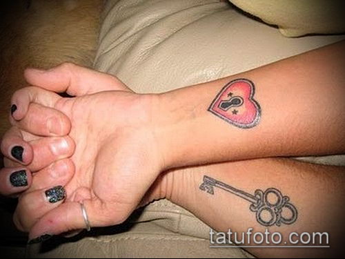 Фото тату ключ и замок — 07062017 — пример — 163 Photos tattoo key and lock._156