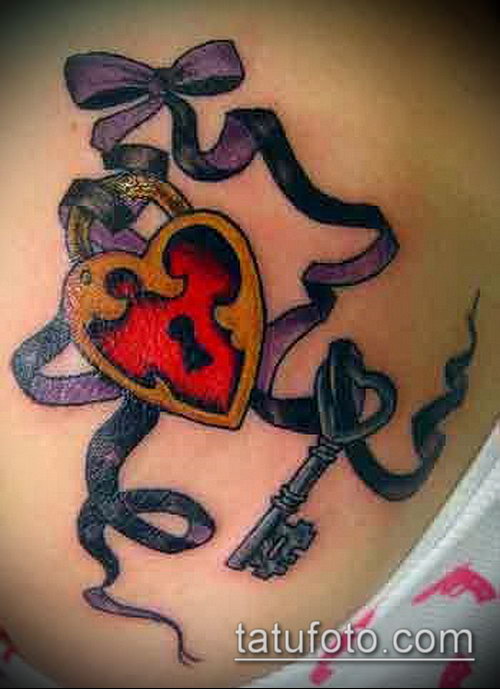 Фото тату ключ и замок — 07062017 — пример — 166 Photos tattoo key and lock