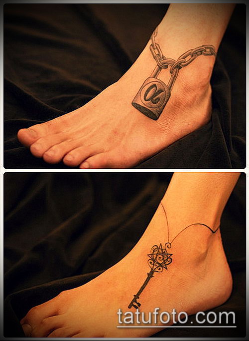 Фото тату ключ и замок — 07062017 — пример — 170 Photos tattoo key and lock