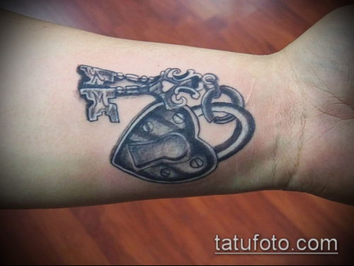 Фото тату ключ и замок — 07062017 — пример — 173 Photos tattoo key and lock