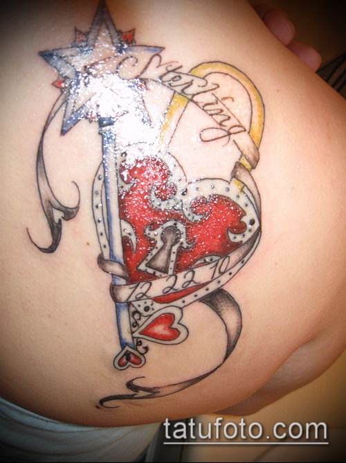 Фото тату ключ и замок — 07062017 — пример — 178 Photos tattoo key and lock