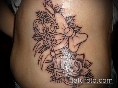 Фото тату ключ и замок — 07062017 — пример — 189 Photos tattoo key and lock