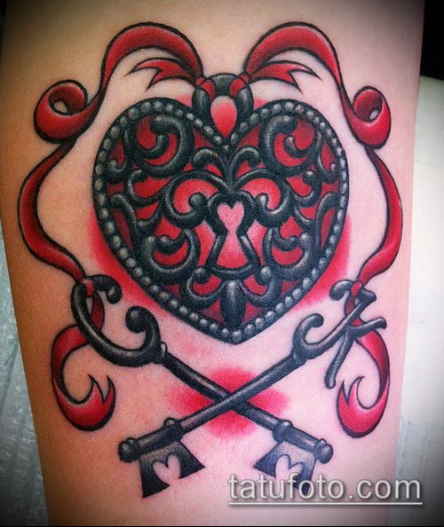 Фото тату ключ и замок — 07062017 — пример — 206 Photos tattoo key and lock
