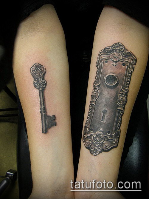 Фото тату ключ и замок — 07062017 — пример — 207 Photos tattoo key and lock