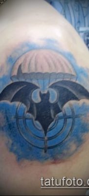 Фото тату летучая мышь в армии — 06062017 — пример — 002 Tattoo bat in the army