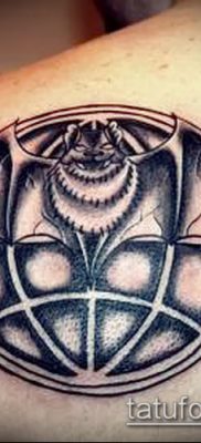 Фото тату летучая мышь в армии — 06062017 — пример — 016 Tattoo bat in the army