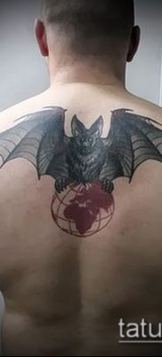 Фото тату летучая мышь в армии — 06062017 — пример — 034 Tattoo bat in the army