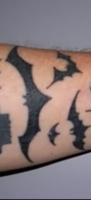 Фото тату летучая мышь в армии — 06062017 — пример — 035 Tattoo bat in the army