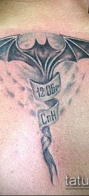 Фото тату летучая мышь в армии — 06062017 — пример — 043 Tattoo bat in the army