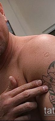 Фото тату летучая мышь в армии — 06062017 — пример — 044 Tattoo bat in the army