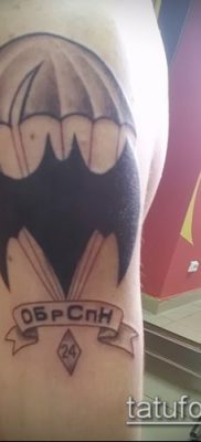 Фото тату летучая мышь в армии — 06062017 — пример — 045 Tattoo bat in the army