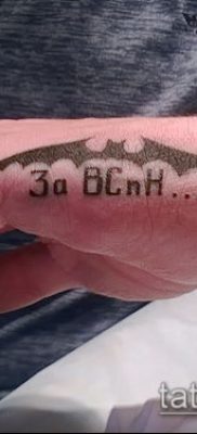 Фото тату летучая мышь в армии — 06062017 — пример — 046 Tattoo bat in the army