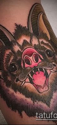 Фото тату летучая мышь в армии — 06062017 — пример — 051 Tattoo bat in the army