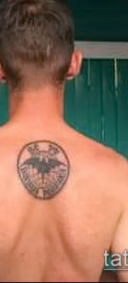 Фото тату летучая мышь в армии — 06062017 — пример — 054 Tattoo bat in the army