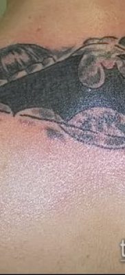 Фото тату летучая мышь в армии — 06062017 — пример — 057 Tattoo bat in the army
