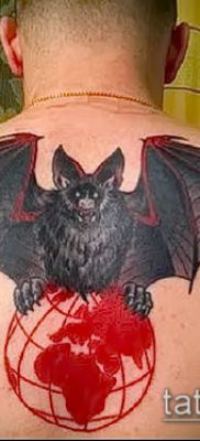 Фото тату летучая мышь в армии — 06062017 — пример — 062 Tattoo bat in the army
