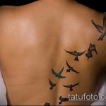 тату на спине №60 - эксклюзивный вариант рисунка, который успешно можно использовать для переделки и нанесения как тату на спине абстракция
