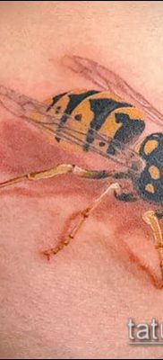 Фото тату оса насекомое — мехенди — 12062017 — пример — 013 Tatu wasp insect