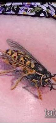 Фото тату оса насекомое — мехенди — 12062017 — пример — 020 Tatu wasp insect