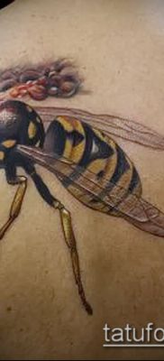 Фото тату оса насекомое — мехенди — 12062017 — пример — 022 Tatu wasp insect