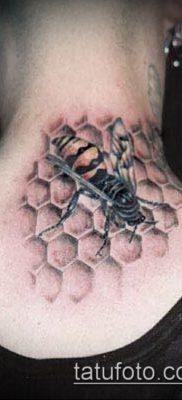 Фото тату оса насекомое — мехенди — 12062017 — пример — 032 Tatu wasp insect