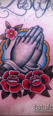 Фото тату руки молитва — 12062017 — пример — 008 Tattoo hands prayer