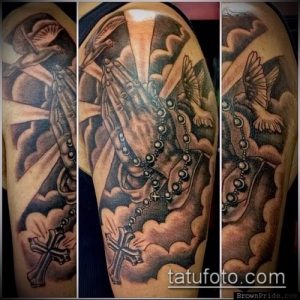 Фото тату руки молитва - 12062017 - пример - 040 Tattoo hands prayer