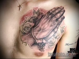 Фото тату руки молитва - 12062017 - пример - 041 Tattoo hands prayer