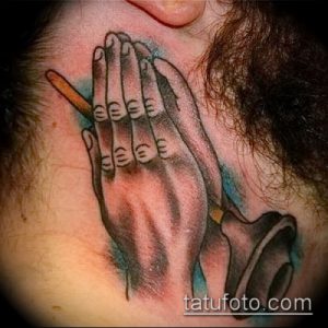 Фото тату руки молитва - 12062017 - пример - 043 Tattoo hands prayer