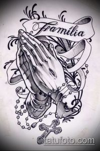 Фото тату руки молитва - 12062017 - пример - 045 Tattoo hands prayer